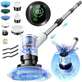 Ipx7 Eyefeat 673658147986 Electric Spin Scrubber Waterproof Cordless Power Shower With Exten