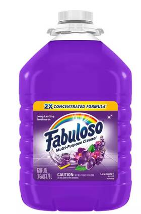 Fabuloso 827854010364 128 Oz. 2x Concentrated Lavender Multi Purpose Liquid Cleaner