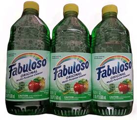 Fabuloso 827854016847 3 Bottles Multi-purpose Cleaner - Green Passion Of Fruits 16.9oz- New