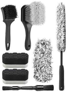 Ftc-wdk003 Fantasticlean 7pcs Car Wheel Cleaning Pro Kit Tire Brush Soft-bristled Rim