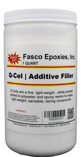 Fasco Epoxies 819794022835 Q-cel Filler For Boat Fiberglass And Surfboard Repairs - Quart