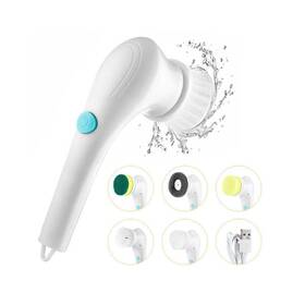 Ft5163 Fatdaa Electric Spin Scrubber With 5 Brush Heads Cordless Cleaning Tub Tile S