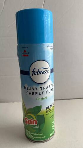 Febreze 011120222593 Heavy Traffic Carpet Cleaner Foam Eliminate Odor Stain Gain Scent 22oz