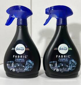 Febreze 037000873341 2x Fabric Platinum Ice Spray 16.9 Fl.oz. Each - New