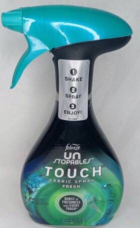 91617767 Febreze Unstoppables - Inch Touch Fresh Fabric Refresh Spray 16.9oz 2ct