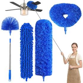 Dt001 Fenikle Dusters For Cleaning 5-in-1 Ceiling Fan Cleaner With Extension Pole Microfibe