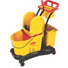 Fg777700yel Rubbermaid Wavebrake Quart Down Press Mop Trolley 086876179224