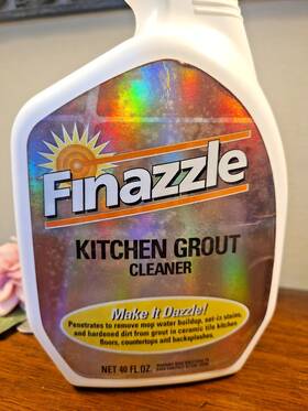 Finazzle 755778002403 Kitchen Grout Spray Cleaner For White Large 40 Oz Discontinued