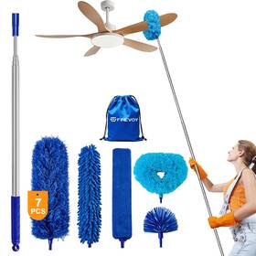 A001bs Finevoy Dusters For Cleaning Duster With Extension Pole 7 In 1 Kit Ceiling Fan Clea