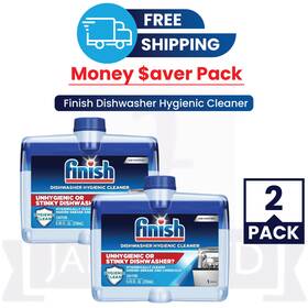 Finish 011417784785 Dual Action Dishwasher Cleaner 8.45 Fl Oz / 250ml Pack Of 2