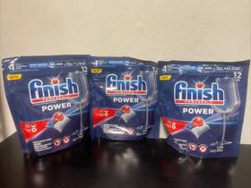 12tab Finish 051700206391 3 Pack Powerball Power Dishwasher Tab