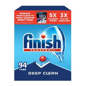 Finish 051700973309 All In 1 - Dishwasher Detergent Powerball Dishwashing Dish Tabs Fre