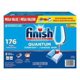 Finish 051700992911 Powerball Quantum Everyday Dishwasher Detergent Tablets Mega Value Pack