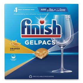 51700-81181 Finish 81181ct Orange Scent Dish Detergent Gelpacs 4/carton New