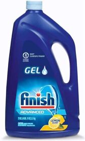 Finish Dishwasher Detergent Gel Liquid Lemon Scent 75oz Free Shipping