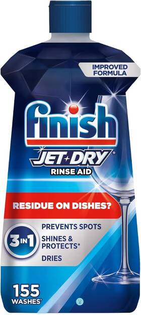 Fjdra-155 Finish Jet-dry Rinse Aid Prevents Spots Dries And Shines 155 Washes 16 Oz