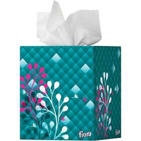 13001 Fiora 86 Count Facial Tissue Cube Pack Of 18 Ct