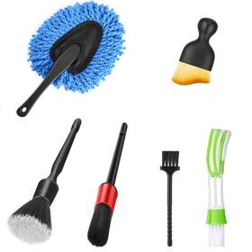 Fitosy 671891627791 Car Interior Duster Detail Brush Cleaning Kit Dash Vent Tools Set