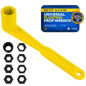 Five Oceans 810033307904 Universal Prop Wrench Kit With Multiple Sockets Floating Boat Propeller Wren