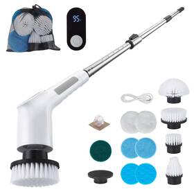 Mrfixhk0553 Fixm Cordless Spin Scrubber Powerful 2-speed Shower And Bathroom Cleaner With Led D