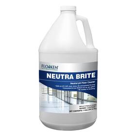 Flo-kem 855976004091 Neutra Brite Neutral Ph Floor Cleaner 1 Gallon For Vinyl And Tile Lemon Scent