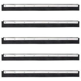 Floor Squeegee Heads 721102661167 5 Pcs 21.7x0.8x2.0 Inch Steel And Rubber