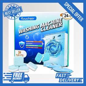Flowcheer 445036317327 Washing Machine Cleaner Descaler 24 Pack-washing