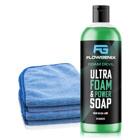 Flowgenix 197644462407 Ultra Foam And Power Foaming Car Wash Soap 16 Oz - Pressure Washer Canno