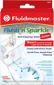 8300 Fluidmaster Flush Footn Sparkle Automatic Toilet Bowl Cleaning System 8300 Fluidmaster Flush Footn Sparkle Automatic Toilet Bowl Cleaning System