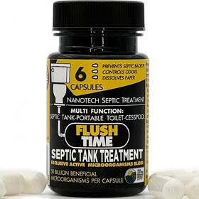 Flushtime 196852136193 Septic Tank Treatment Pods Alt 6 Month Supply Cesspool