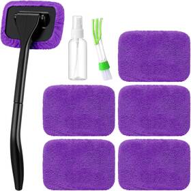 Goo3979 Foldtier 8 Pcs Car Windshield Cleaner Tool Kit With Extendable Handle Microfiber Towel P