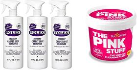 Folex 705353582370 Carpet Spot Remover 32oz Pack Of 3 And All-purpose Cleaning Paste