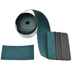 F82-2m Foshio Microfiber Felt Squeegee Edge Wrap 2m Dark Green Suede Cover