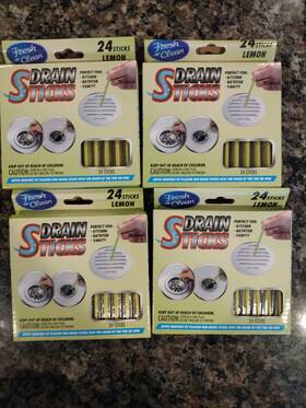 2-fd-88 Fresh And Clean Pb224 Fresh-n-clean Lemon Drain Sticks 96 Deodorizer Kitchen Bath