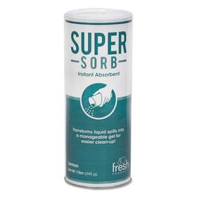 Frs614ssbx Fresh Products Shaker Liquid Spill Absorbent 12 Oz. Powder Lemon-scent 6-box