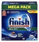 Fresh Use Tablets 90cnt Finish Tabs Powerball Dishwasher Detergent Easy Scent