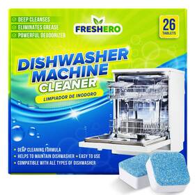Freshero 061015000039 Dishwasher Cleaner And Deodorizer Tablets 26-pack Deep Cleaning Des