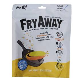 Fryaway 195893708543 Cooking Oil Solidifier 3.5 Oz Pan Fry 10 Uses Plant Based Mess Free