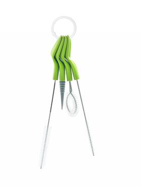 Full Circle 796159343661 Green Little Sipper Bottle And Straw Detail Cleaning Brush Set One Size