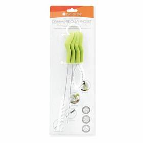 Full Circle 810119023339 Green Little Sipper Bottle And Straw Detail Cleaning Brush