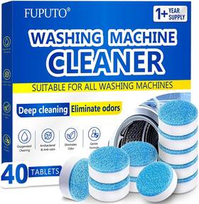002cd Fuputo Washing Machine Cleaner Tablets 40 Pcs - Deep Clean Odor Neutralizer He