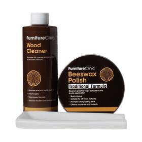 Furniture Clinic 060202379309 Wood Wax Kit - Use To Clean Polish And Protect All Items Of Such As