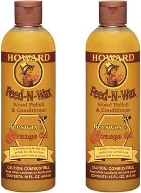 Fw0016 - 2/pack 445012023006 Feed N Wax Wood And Conditioner Beeswax Polish Orange 16 Fl Oz Of