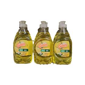 Gain 030772089354 Ultra 4-pack 8 Fl. Oz. Lemon Odor Fighter Dishwashing Liquid