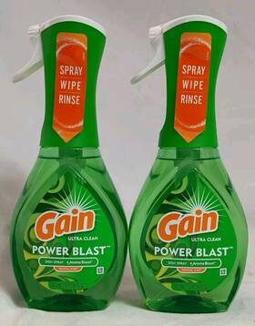 Gain 037000730101 2x Ultra Clean Power Blast Dish Spray Original Scent 16 Oz. Each