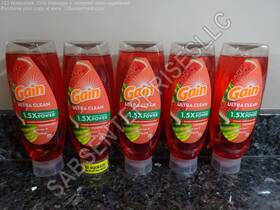 20194383 Gain 5 Ultra Clean Summer Watermelon Ez-squeeze Dishwashing Liquid Soap 24.3 Oz