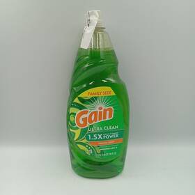 Oz................70 Gain 3700074346 Pack Of 1 Ultra Liquid Dish Soap Original Scent 38 Fl