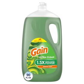 Gain 744759929396 Ultra Dishwashing Liquid Dish Soap Original Scent 90 Fl Oz
