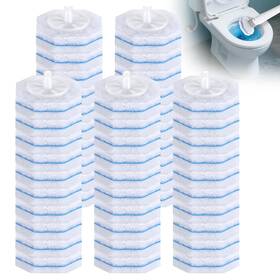 Mts-01 Ganliving 50 Count Disposable Toilet Brush Refills Bowl Cleaner With Most Toil