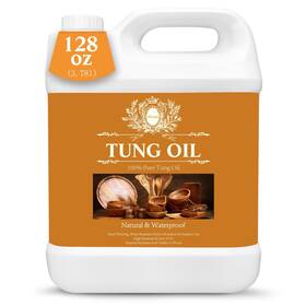 Garifon 653555031236 128 Oz Pure Tung Oil For Wood Outdoor/indoor Food Grade Sealer Hot